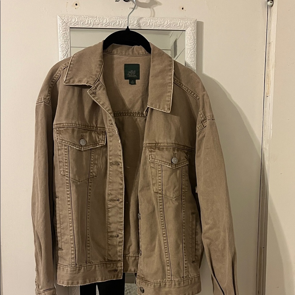 Wild Fable Tan Shirt Jacket